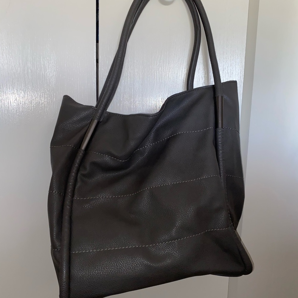 Dark grey tote bag